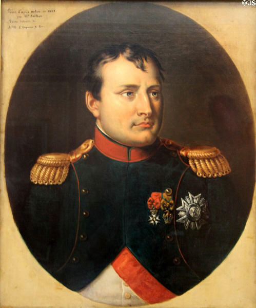 Napoleon I portrait (1809) by René Théodore Berthon at Lady Lever Art Gallery. Liverpool, England.