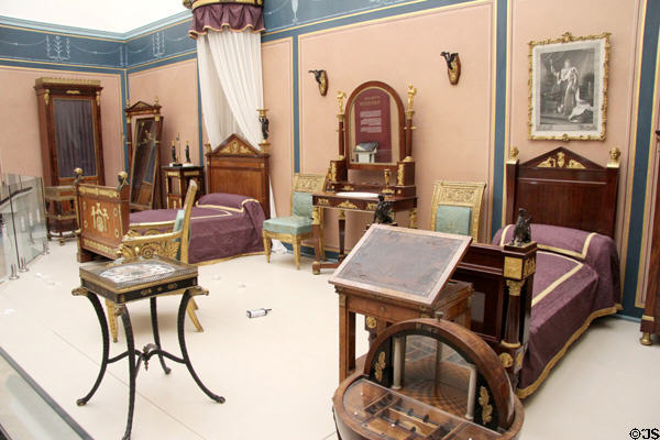 Napoleon room with furniture from Napoleonic era at Lady Lever Art Gallery. Liverpool, England.