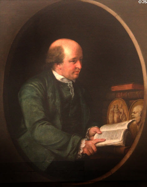 Thomas Bentley (1731-80) (Wedgwood's business partner) portrait (after 1762) at Lady Lever Art Gallery. Liverpool, England.