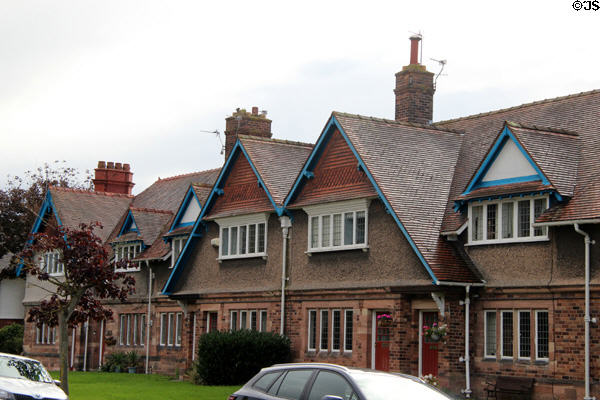 Residential row on Church Drive at Port Sunlight. Liverpool, England.