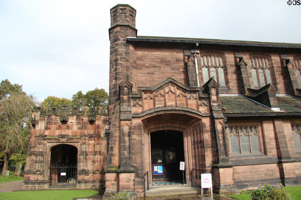 Gothic revival Christ Church (1904) at Port Sunlight. Liverpool, England.