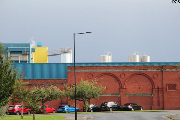 Unilever factory buildings at Port Sunlight. Liverpool, England.