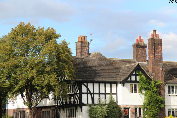 Roofline at Port Sunlight. Liverpool, England.