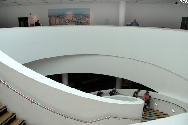 Staircase at Museum of Liverpool. Liverpool, England.