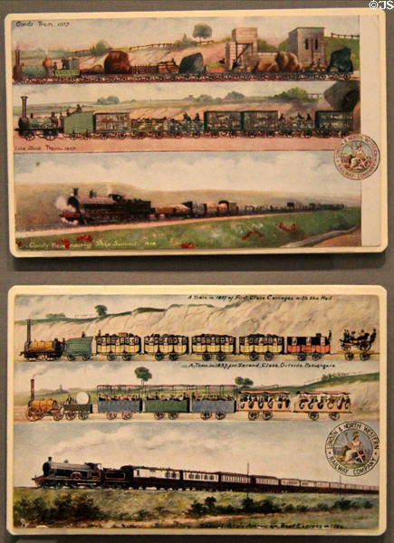 London & North Western Railway postcards (1904) at Museum of Liverpool. Liverpool, England.