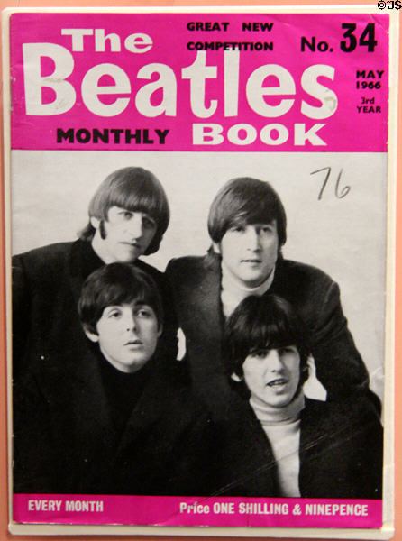 The Beatles Monthly Book (1966) in Beatles exhibit at Museum of Liverpool. Liverpool, England.