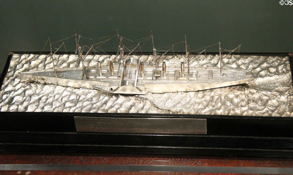 Great Eastern silver model (1937) at Merseyside Maritime Museum. Liverpool, England.