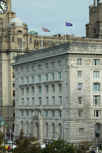 Cunard Building (1914-6) former headquarters of Cunard Line shipping company. Liverpool, England.