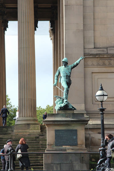 Monument to Major General William Earle killed at Soudan in effort to relieve Gordon at Khartoum (1886). Liverpool, England.