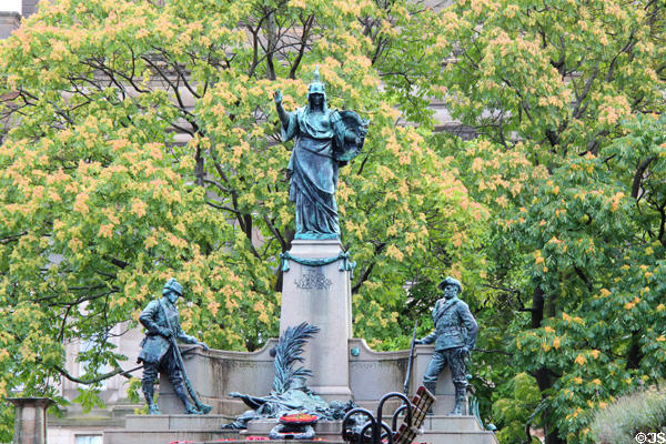 King's Liverpool Regiment monument in St John's Garden. Liverpool, England.