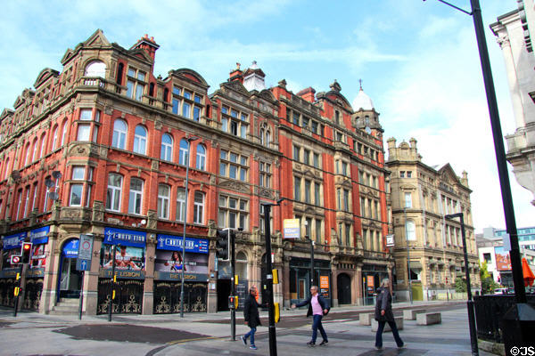 Heritage commercial buildings Victoria at Stanley St. Liverpool, England.