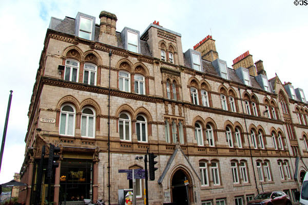 Victorian heritage building on Dale at Crosshall St. Liverpool, England.