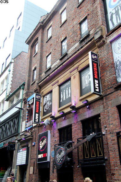 Eric's Club part of Mathew Street music scene. Liverpool, England.