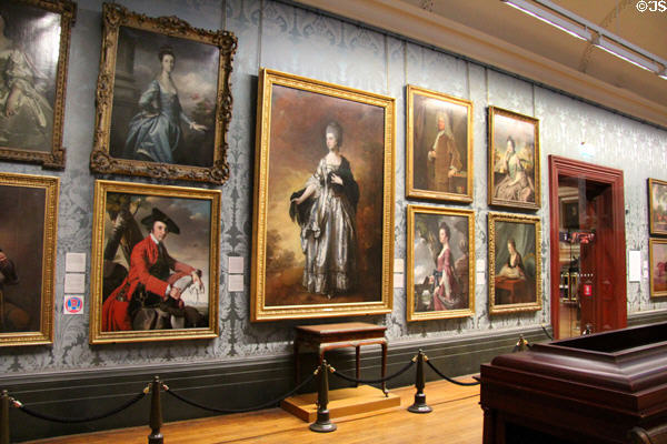 British paintings gallery at Walker Art Gallery. Liverpool, England.