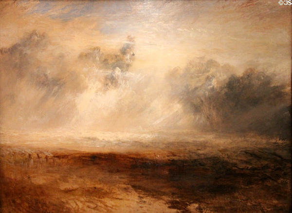 Breaker on a Flat Beach painting (c1835-40) by Joseph Mallord William Turner at Tate Liverpool. Liverpool, England.
