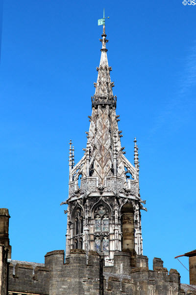 Beauchamp Tower (c1881) restored by William Burges at Cardiff Castle. Cardiff, Wales.