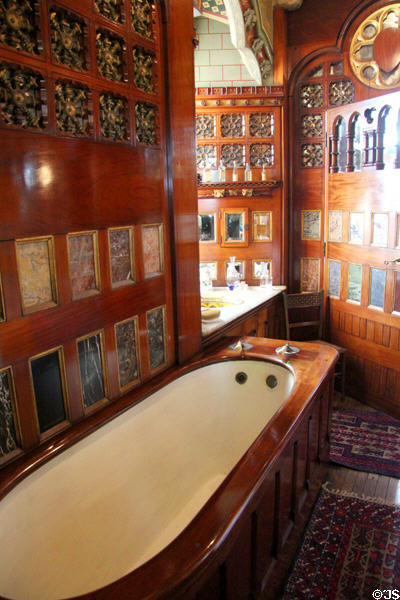 Lord Bute's bathroom at Cardiff Castle. Cardiff, Wales.