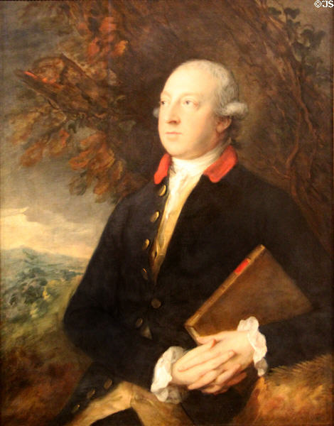 Thomas Pennant portrait (1776) by Thomas Gainsborough at National Museum of Wales. Cardiff, Wales.