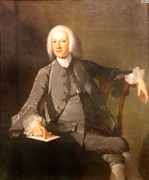 Sir Edward Lloyd of Pengwern portrait (1750) by Richard Wilson at National Museum of Wales. Cardiff, Wales.