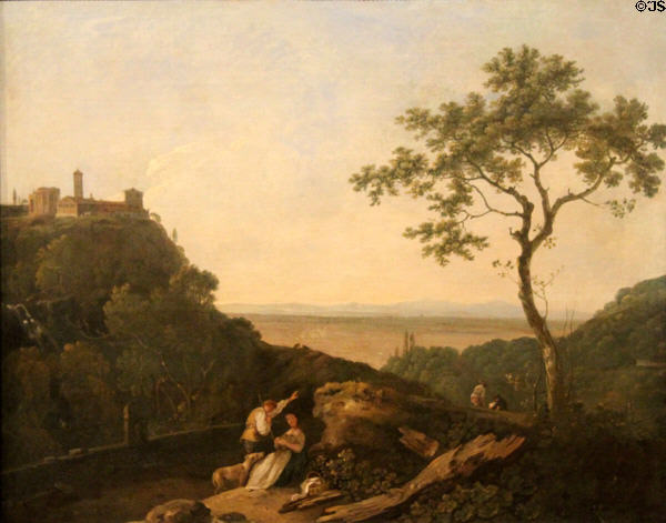 View at Tivoli painting (c1750s) by Richard Wilson at National Museum of Wales. Cardiff, Wales.