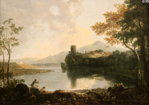 Dolbadarn Castle painting (c1765) by Richard Wilson at National Museum of Wales. Cardiff, Wales.