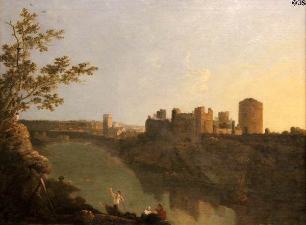 Pembroke Town & Castle painting (1774) by Richard Wilson at National Museum of Wales. Cardiff, Wales.