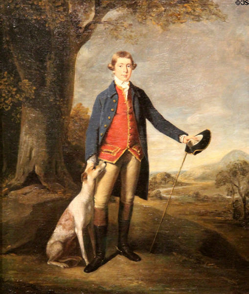 Watkin E. Wynne portrait (1770) by William Parry at National Museum of Wales. Cardiff, Wales.