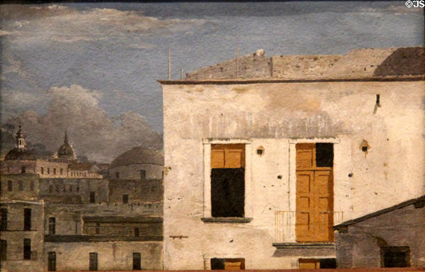 Buildings in Naples painting (1774) by Thomas Jones at National Museum of Wales. Cardiff, Wales.