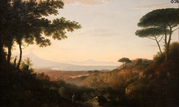 The Bay of Naples painting (1782) by Thomas Jones at National Museum of Wales. Cardiff, Wales.