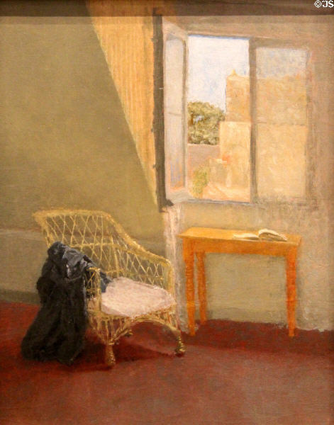 A Corner of the Artist's Room painting (1907-9) by Gwen John at National Museum of Wales. Cardiff, Wales.