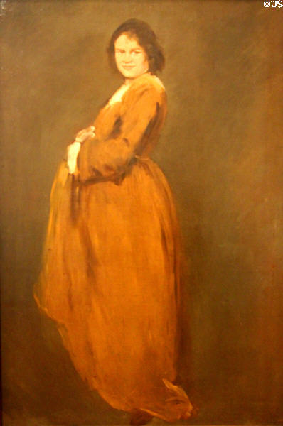 Ida, Pregnant painting (c1904) by Augustus John at National Museum of Wales. Cardiff, Wales.