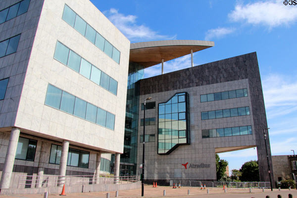 Atradius Building providing office space at Cardiff Bay. Cardiff, Wales. Architect: Holder Mathias.