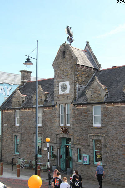 Pilotage building (late 19thC) once used as the Pilotage Authority office at Cardiff Bay. Cardiff, Wales.