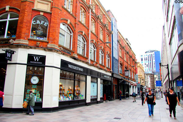 Waterstones bookstore in Cardiff City Centre. Cardiff, Wales.