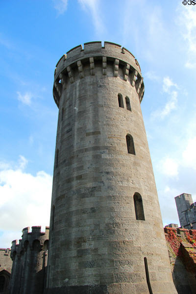 Tower of Penrhyn Castle. Bangor, Wales.