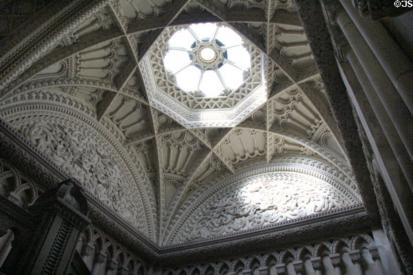 Apex of Grand Staircase at Penrhyn Castle. Bangor, Wales.