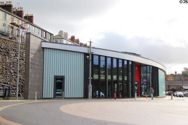 Entrance to Welsh Highland Railway station. Caernarfon, Wales.
