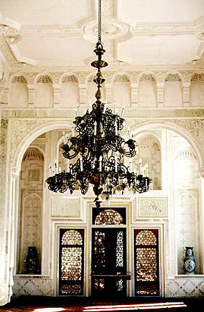Interior room of Summer palace in Bukhara. Uzbekistan.