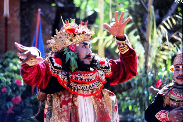 Barong dancer in colorful sacred costume. Bali, Indonesia.