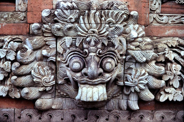Fanciful carvings which define Bali. Bali, Indonesia.