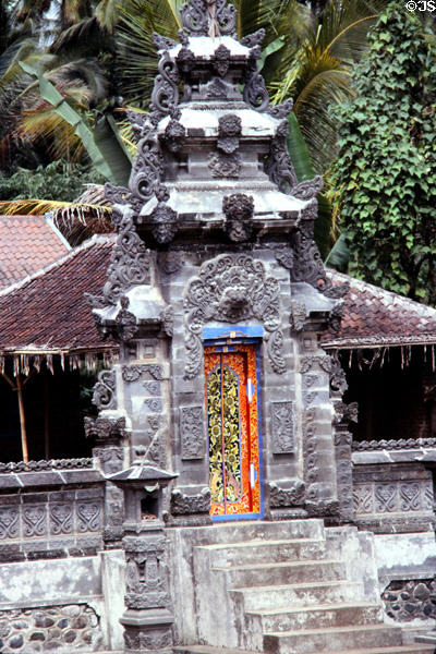 Elaborate gateway. Bali, Indonesia.
