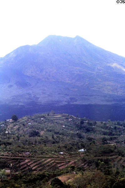 Volcanic mountain at center of Bali. Bali, Indonesia.