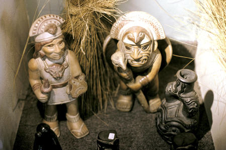 Ceramics reproductions for sale in Mon Repos shop, Cusco. Peru.