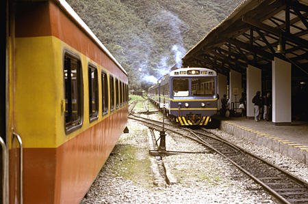 Rail station at Aguas Calientes. Peru.