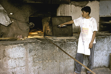 Bread bakery in Oropesa. Peru.