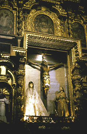 Crucifix of St Peter's Jesuit Church, Andahuaylillas. Peru.