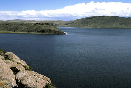 Lago Urrayo at Silustani. Peru.