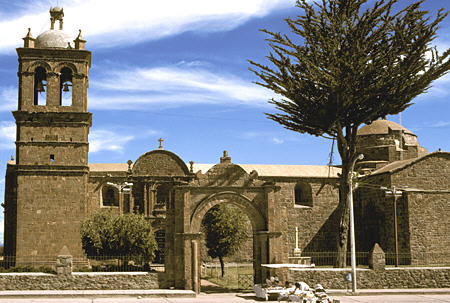 Dominican Church (1700) in Pomata. Peru.