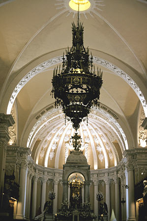 Interior of Cathedral, Arequipa. Peru.