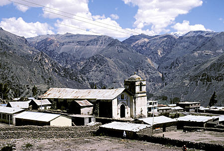 Pinchollo village in Colca Canyon. Peru.